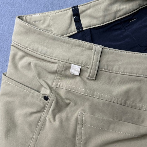 Lululemon Other - Lululemon Commission Slim Fit Pants Mens 32 Khaki Tan Tech Chino 32x30
